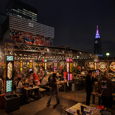 旅するビアガーデン Hello 新宿BBQ ビアガーデンの雰囲気2