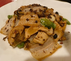 たけのこと豚肉の炒め