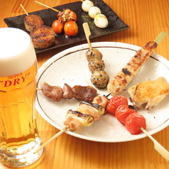 【国産備長炭】1本ずつ丁寧に焼き上げる自慢の串焼き