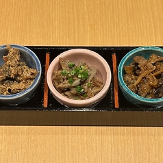 鰻の珍味3種盛り