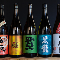 厳選された日本酒を味わえるコースもご用意