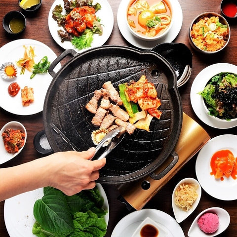 ♥再ブームの大人気【本場韓国・高級鉄鍋】チーズタッカルビ