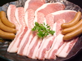 料理メニュー写真 黒豚カルビ/黒豚トントロ/黒豚ウインナー