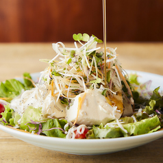 おぼろ豆腐としらすの薬味サラダ