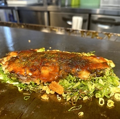 ネギたっぷりの豚平焼