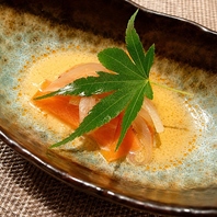 お通しにもこだわり食材を…