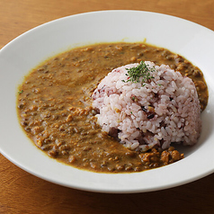 レンズ豆と丹波地鶏のキーマカレー