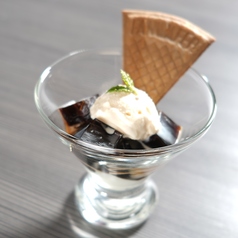 コーヒーゼリーとパンナコッタ ハーゲンダッツアイスのせ