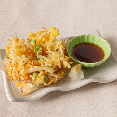 とうもろこしと枝豆のかき揚げ