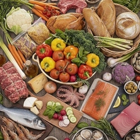 新鮮な地元の食材を使用してます