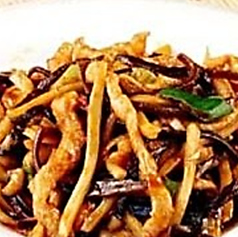 細切り豚肉の四川風甘辛炒め
