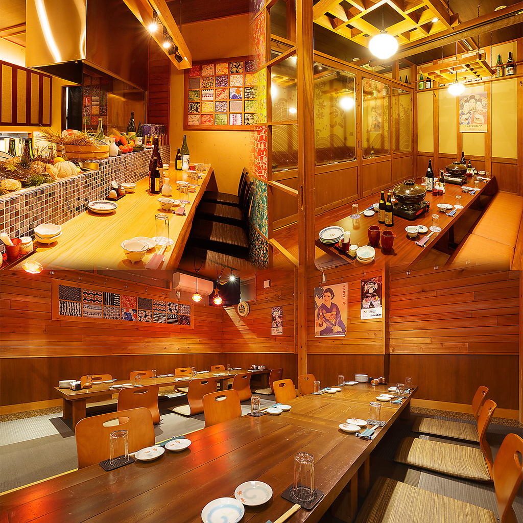 テーブル席での個室宴会は最大32名様まで対応可♪大人数の宴会に最適！人数に合わせて個室利用OK☆