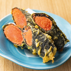 明太子海苔巻き天ぷら