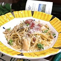 信州太郎ぽーくハムのチーズソース スパゲッティHam with Cheese Sauce