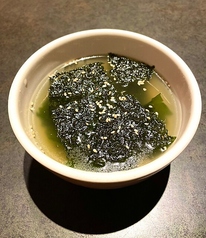 韓国海苔とわかめのスープ