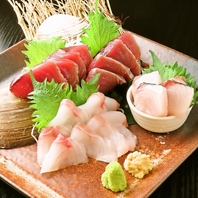 地元の港から水揚げされた旬の魚をお楽しみいただけます