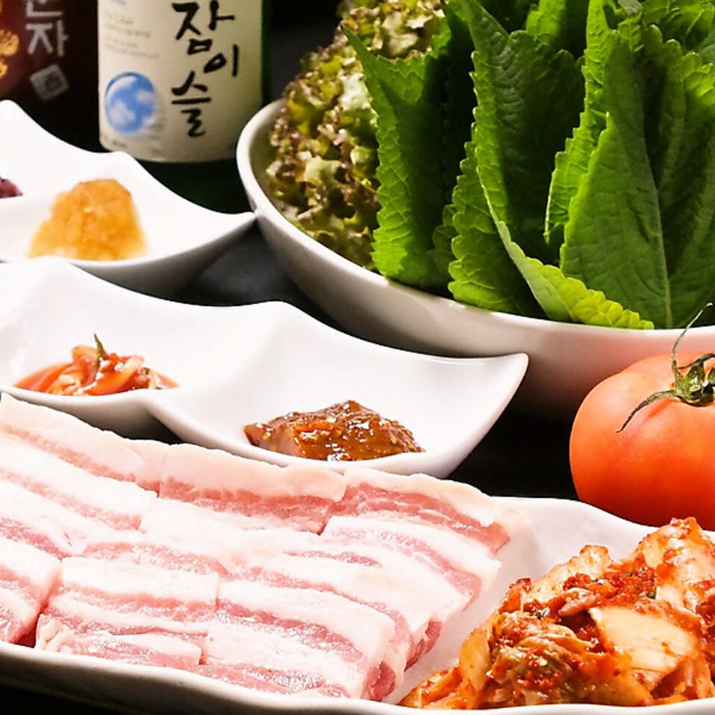 ソウルパンチでしか味わえない、オリジナルのサムギョプサルも★