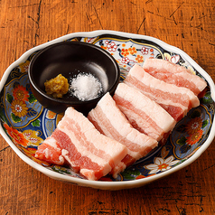 霧島黒豚 厚切りバラ ~柚子胡椒添え~