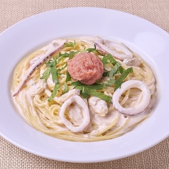 魚介とたらこのクリームソース