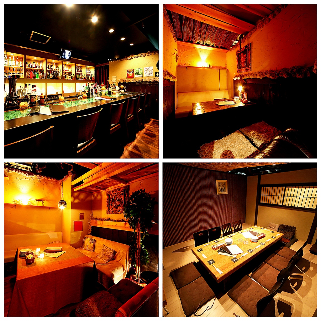 おしゃれな店内は完全個室【個室　誕生日　女子会　記念日　ワイン　飲み放題】