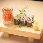 カニ、いくら、雲丹、鮪トロなど新鮮な具材をふんだんに使ったあて巻きを種類豊富にご用意！