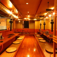 最大22名様まで宴会OK！ゆったりできる掘りごたつ座敷席