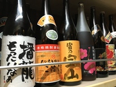 焼酎、梅酒など常時20種以上揃う。