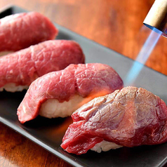 和牛炙り肉寿司