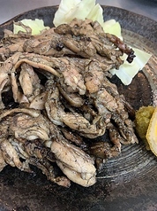 鶏せせりの炭火焼き