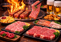 多彩な肉メニューを丁寧に提供する焼肉スタイル