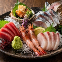 市場直送！鮮度抜群の刺身で一杯
