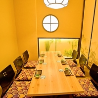 【個室席】和を感じれる空間で贅沢なひと時を