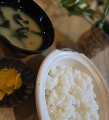 釜焚きご飯・味噌汁・香の物セット