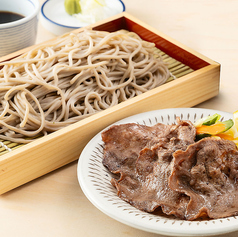 牛たんとざる蕎麦 ※温かいお蕎麦に変更できます