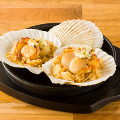 ■下國シェフが作るホタテのポワレ 海藻バター添え