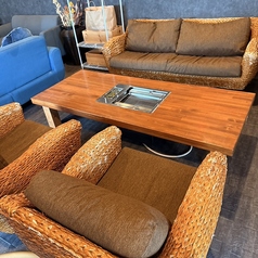 テーブル席です。※席タイプの指定はできません。完全貸切も可能♪立食などの場合は80名以上OK◎お気軽にお問い合わせ下さい！【高知/テラス/BBQ/ビアガーデン/手ぶらでBBQ/バーベキュー/2次会/パーティー】