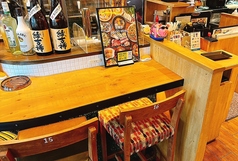 おひとりさまでも大歓迎♪カウンター席