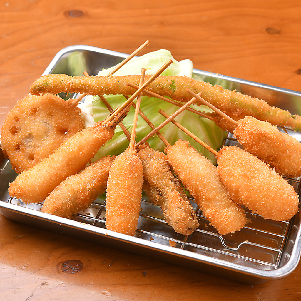 自慢の串カツがなんと食べ放題!! お得なプランございます♪あなたはどれだけ食べつくせる？