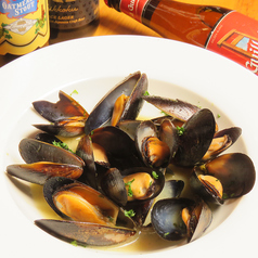ムール貝のガーリックワイン蒸し 