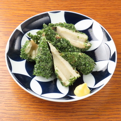 青のりたっぷりちくわ磯辺揚げ