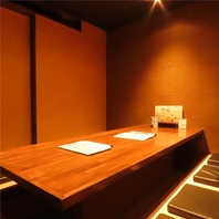 用途に合わせて選べる個室完備！