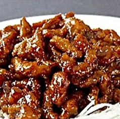 北京風細切り豚肉の甘味噌炒め