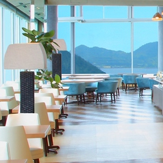 瀬戸内海のパノラマの景色を眺めながらランチブッフェを♪