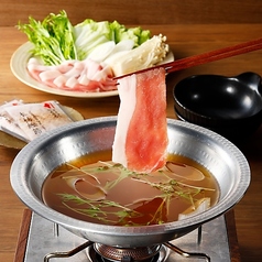 二時間飲み放題付き国産豚しゃぶしゃぶコース6000円！コースヘルシーだけど美味！の写真