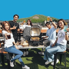 開放的な屋上でBBQを満喫 五山送り火を鑑賞できる♪