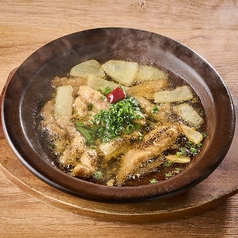 せせり柚子こしょうのアヒージョ