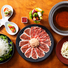 鴨すき 鴨しゃぶ なかもぐろのコース写真