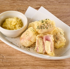 生ハムとクリークチーズのフリット