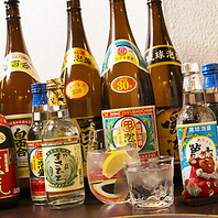 南国のお酒、ビールに泡盛多数