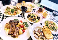 イタリア料理をベースに旬の食材を取り揃えた創作料理